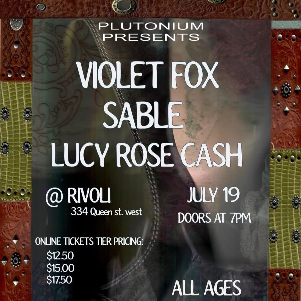 Violet Fox, Sable &amp; Lucy Rose Cash